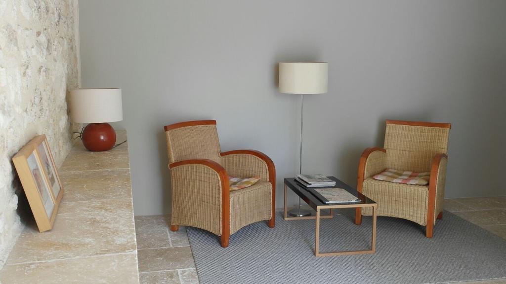 Les Foucauds Hotell Saint-Quentin-de-Caplong Eksteriør bilde