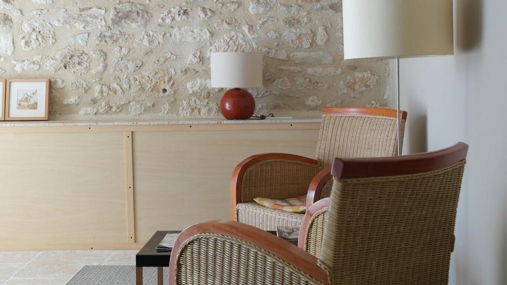 Les Foucauds Hotell Saint-Quentin-de-Caplong Eksteriør bilde